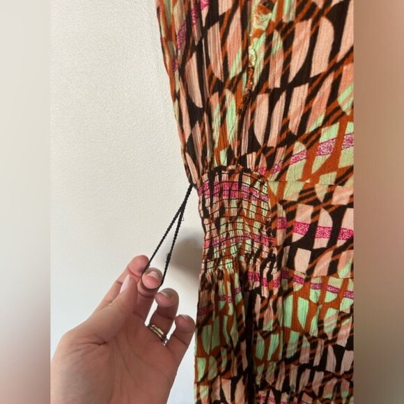 Free People FP One Sahara Jumpsuit Hand Printed Size Small - Picture 11 of 15